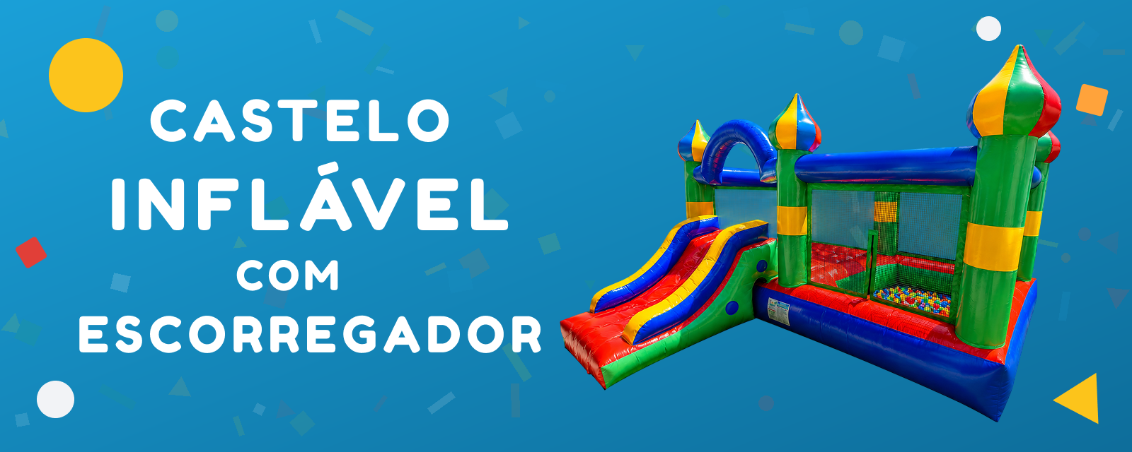 Castelo Inflável com escorregador